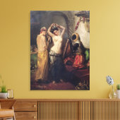 De Toilet in de Seraglio Canvas Afdruk (Insitu (Woonkamer))