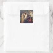 De Toilet in de Seraglio Vierkante Sticker (Tas)