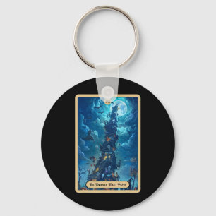 De Toilet Paper Tower (de Roeier) Halloween Tarot Sleutelhanger