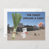 De Toilet Sprung is een leek. Briefkaart (Voorkant / Achterkant)