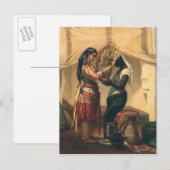 De toilet van de Odalisque Briefkaart (Voorkant / Achterkant)