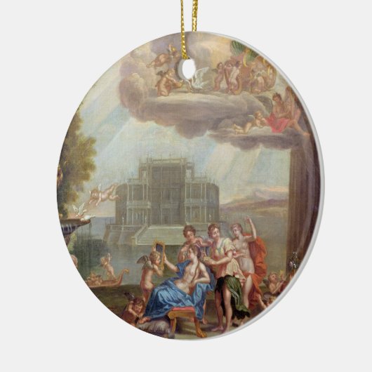 De Toilet van Venus, 18e eeuw Keramisch Ornament (Links)