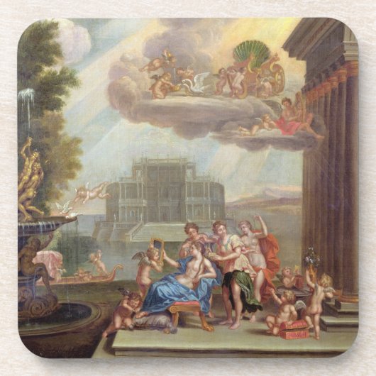 De Toilet van Venus, 18e eeuw Onderzetter (Voorkant)
