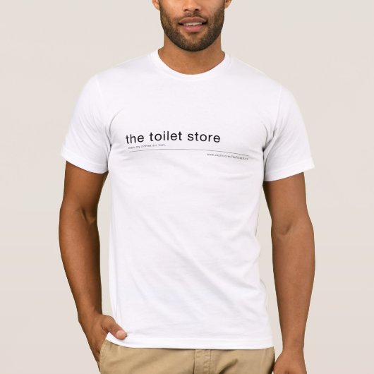 de toiletwinkel - waar mijn kleren vandaan komen t-shirt (Voorkant)