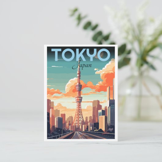 De Tokyo Tower Shiba-koen Minato district cadeaus Briefkaart (Staand voorkant)