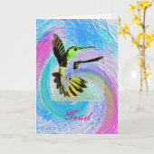 De tollende Kaart van de Nota van de Kolibrie (Gele Bloem)