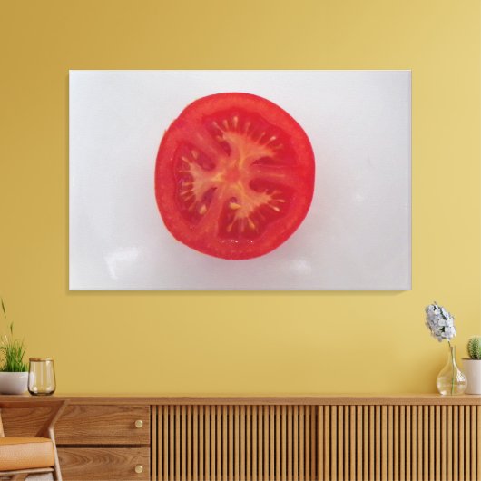 "De tomaat" foto art print (Insitu (Woonkamer))