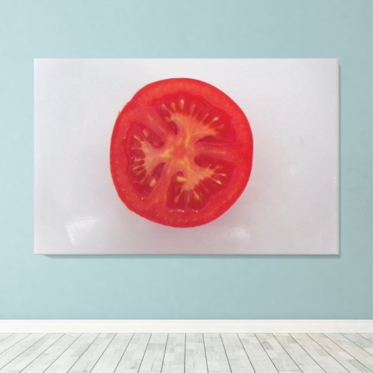 "De tomaat" foto art print (Insitu (Houten vloer))