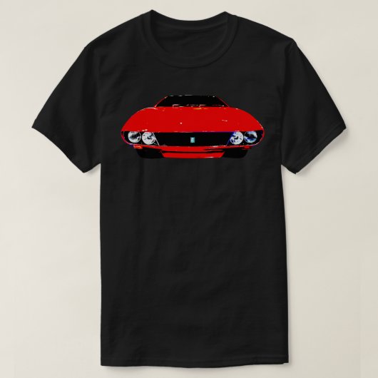 De Tomaso Mangusta jaren 60 Italiaanse klassieker  T-shirt (Design voorkant)