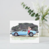 De Tomaso Pantera Briefkaart (Staand voorkant)