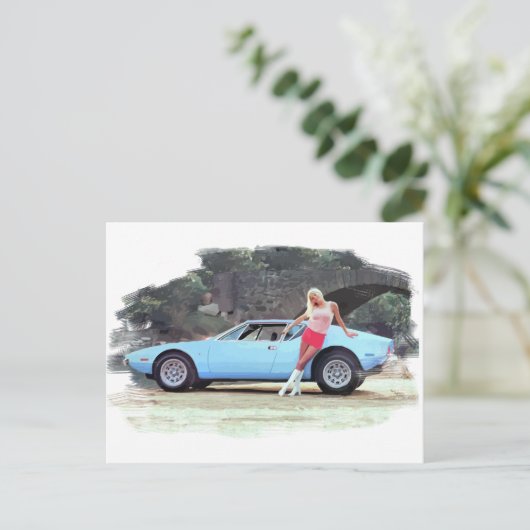 De Tomaso Pantera  Briefkaart (Staand voorkant)