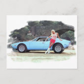 De Tomaso Pantera  Briefkaart (Voorkant)
