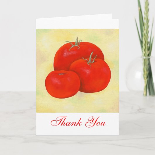 De tomaten danken u notecard bedankkaart (Voorkant)