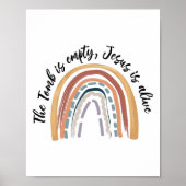 De Tomb is leeg Jezus leeft dat hij gelukkig is Poster (Voorkant)