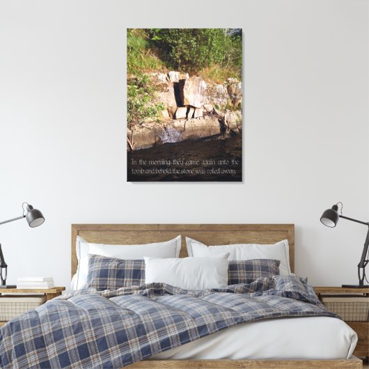 De Tomb of Jesus Canvas print (Insitu (Slaapkamer))