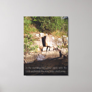 De Tomb of Jesus Canvas print