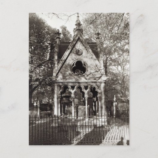 De Tomb van Abelard en Heloise, gebouwd in 1817 Briefkaart (Voorkant)