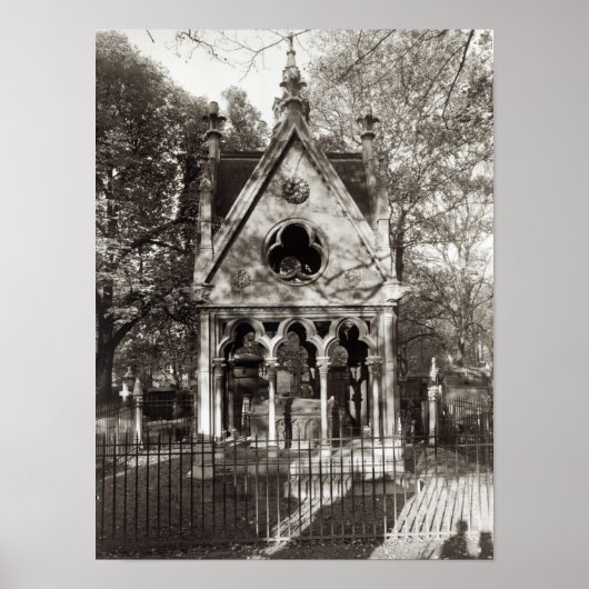 De Tomb van Abelard en Heloise, gebouwd in 1817 Poster (Voorkant)