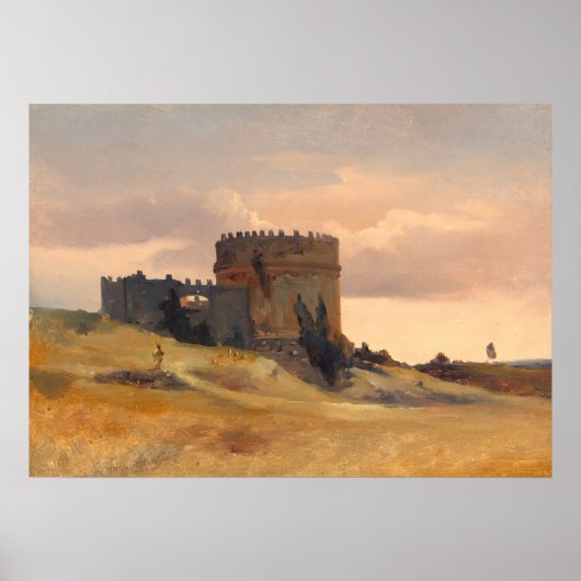De Tomb van Caecilia Metella - Fleury Fine Art Poster (Voorkant)