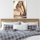 De tomb van Giuliano de Medici Canvas Afdruk (Insitu (Slaapkamer))