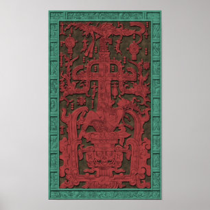 De tomb van het Poster van Pacal