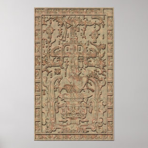 De tomb van het Poster van Pacal