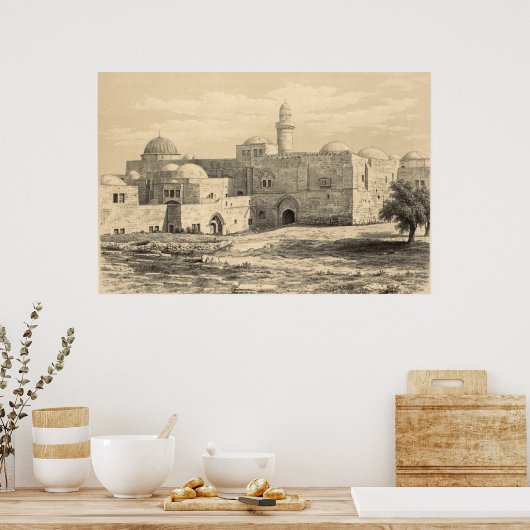De Tomb van Koning David in Jeruzalem Poster (Keuken)