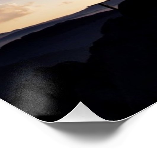 De tomb was leeg glanzend Poster (Hoek)