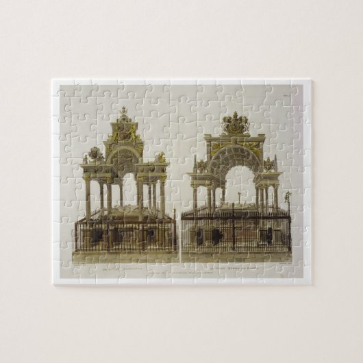 De Tombs van koningin Elizabeth I en Mary Queen of Legpuzzel (Horizontaal)