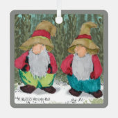 "De Tomten" Kerstmis Metalen Ornament (Voorkant)