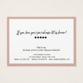 De tonen van de aarde de Moderne Code QR van het m Visitekaartje (Achterkant)