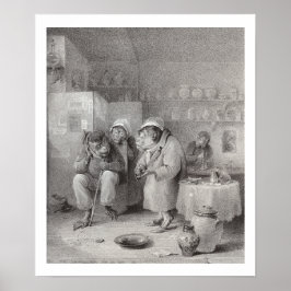 De Toothache - apen - Dentist Kantoor Decor! Poster