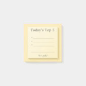 De Top 3 Mini Prioriteiten van vandaag Post-it® Notes (Voorkant)