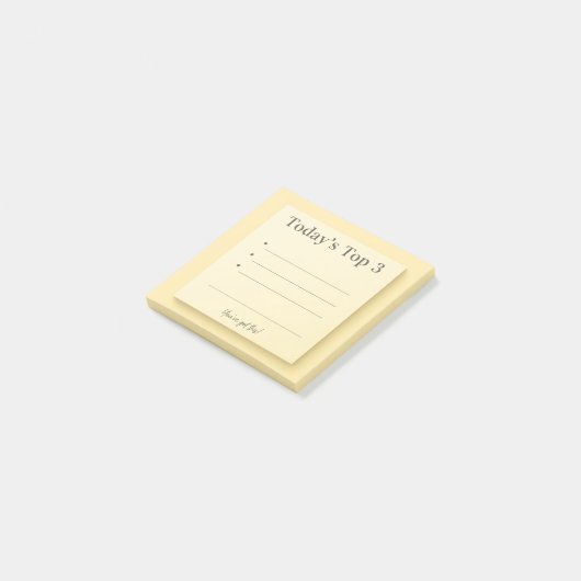 De Top 3 Mini Prioriteiten van vandaag Post-it® Notes (Schuin)