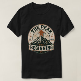 De top is slechts het begin Mountain Vintage T-shi