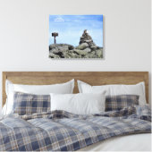 De top, Mount Washington 1 Canvas Afdruk (Insitu (Slaapkamer))