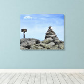 De top, Mount Washington 1 Canvas Afdruk (Insitu (Houten vloer))