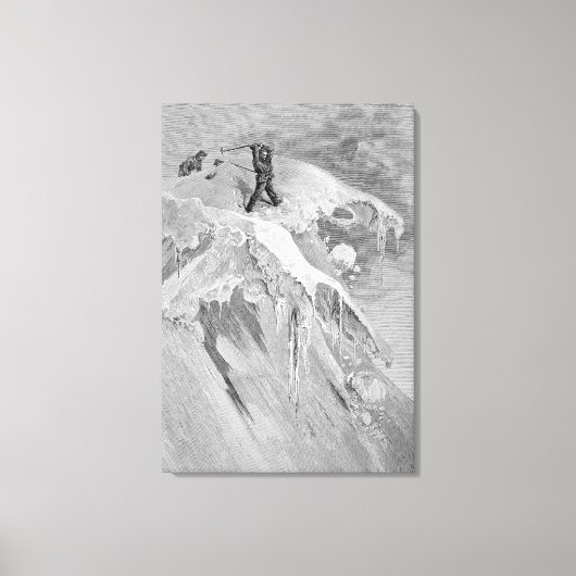 De Top van de Moming Pass in 1864, van 'The A Canvas Afdruk (Voorkant)