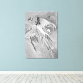 De Top van de Moming Pass in 1864, van 'The A Canvas Afdruk (Insitu (Houten vloer))