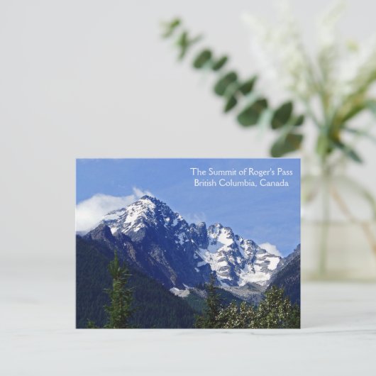 De top van het Briefkaart van de Pas van Roger (Staand voorkant)