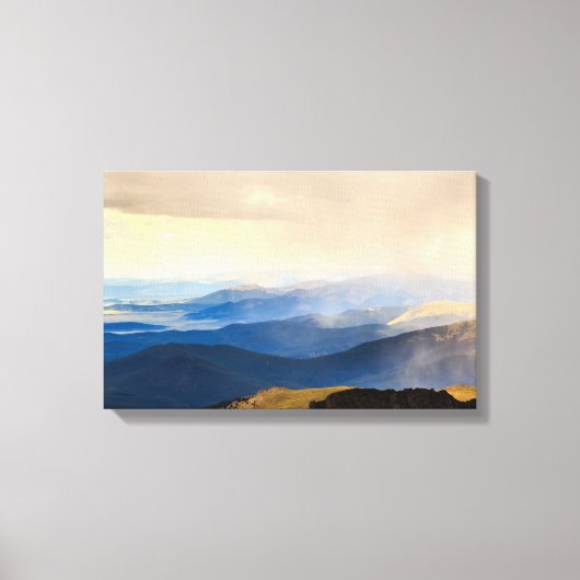 De top van Mount Evans Canvas Afdruk (Voorkant)