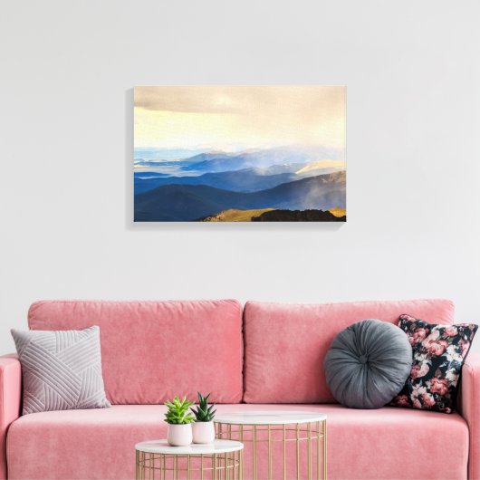 De top van Mount Evans Canvas Afdruk (Insitu (Woonkamer))