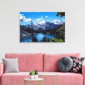 De top van Mt Baker Canvas Afdruk (Insitu (Woonkamer))