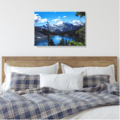 De top van Mt Baker Canvas Afdruk (Insitu (Slaapkamer))