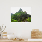 De top van Pali Lookout poster op Oahu (Keuken)