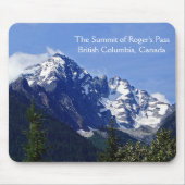 De top van Roger's Pass Mousepad Muismat (Voorkant)