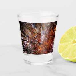 De topjes van bomen shot glas