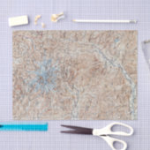  de Topografische Kaart van de Opdrachtstraal van  Tissuepapier (Craft)