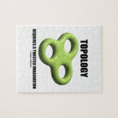 De topologie vereist een verdraaide verbeelding to legpuzzel (Horizontaal)