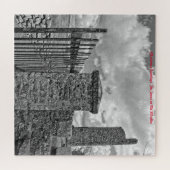 De Toren bij Old Kilcullen. Kerstgroeten Legpuzzel (Horizontaal)